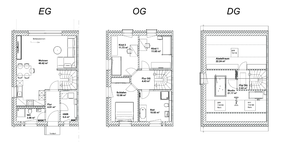 Reihenendhaus Erfurt Vieselbach - 5 Zimmer, 150 m&sup2;, 519.200&euro; | Angebot:25279357