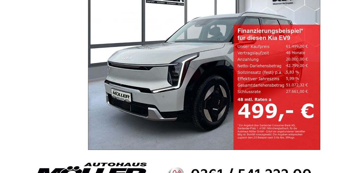 Kia EV9 13.278 km 61.499 &euro; Erfurt 99087
