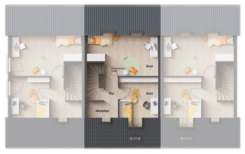 Reihenmittelhaus Erfurt Stotternheim - 5 Zimmer, 137 m&sup2;, 375.020&euro; | Angebot:25748812