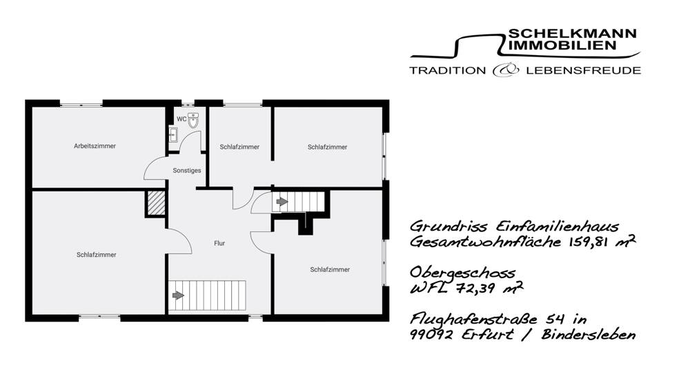 Einfamilienhaus Erfurt / Bindersleben Bindersleben - 5 Zimmer, 159 m&sup2;, 447.000&euro; | Angebot:26187864