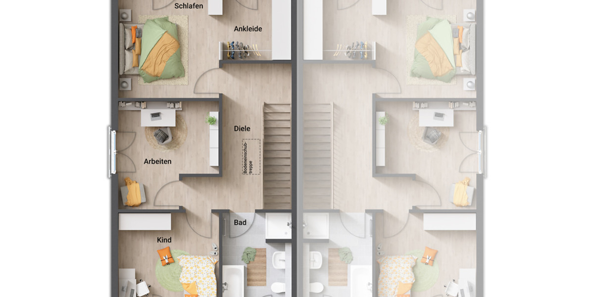 Doppelhaushälfte Erfurt Büßleben - 4 Zimmer, 128 m&sup2;, 388.240&euro; | Angebot:25822634