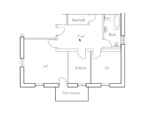 Erdgeschoßwohnung Drei Gleichen - 2 Zimmer, 67 m&sup2;, 420&euro; | Angebot:24573488