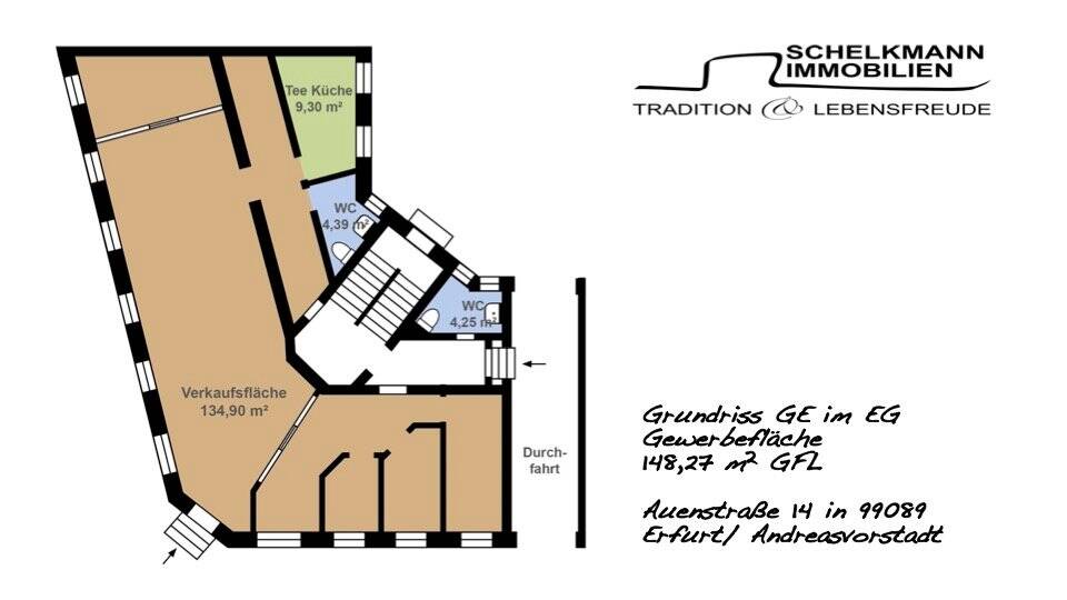Gewerbeobjekt Erfurt Andreasvorstadt - 5 Zimmer, 370.000&euro; | Angebot:19280662