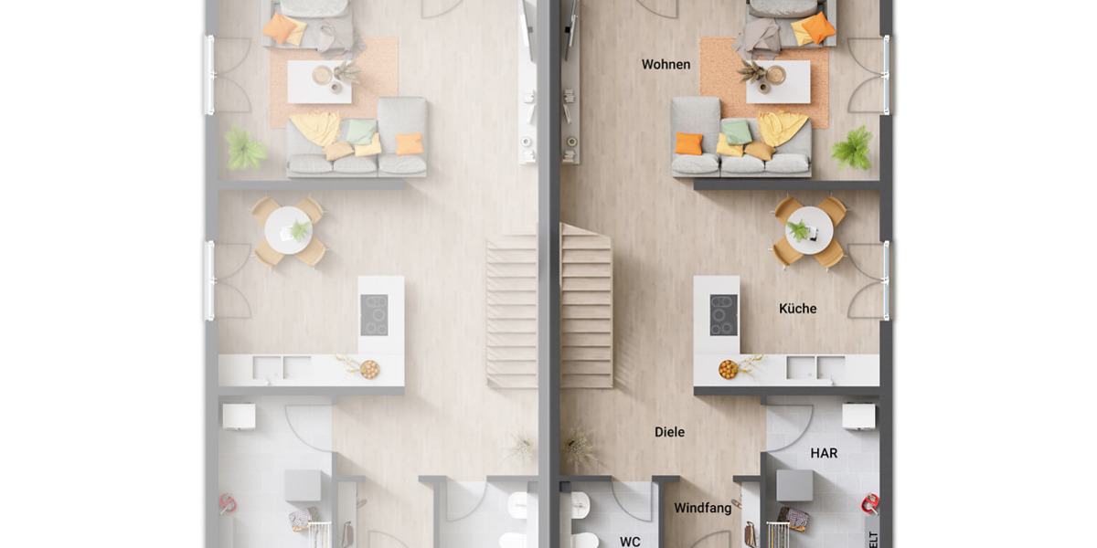 Doppelhaushälfte Erfurt Büßleben - 4 Zimmer, 128 m&sup2;, 388.240&euro; | Angebot:25178156