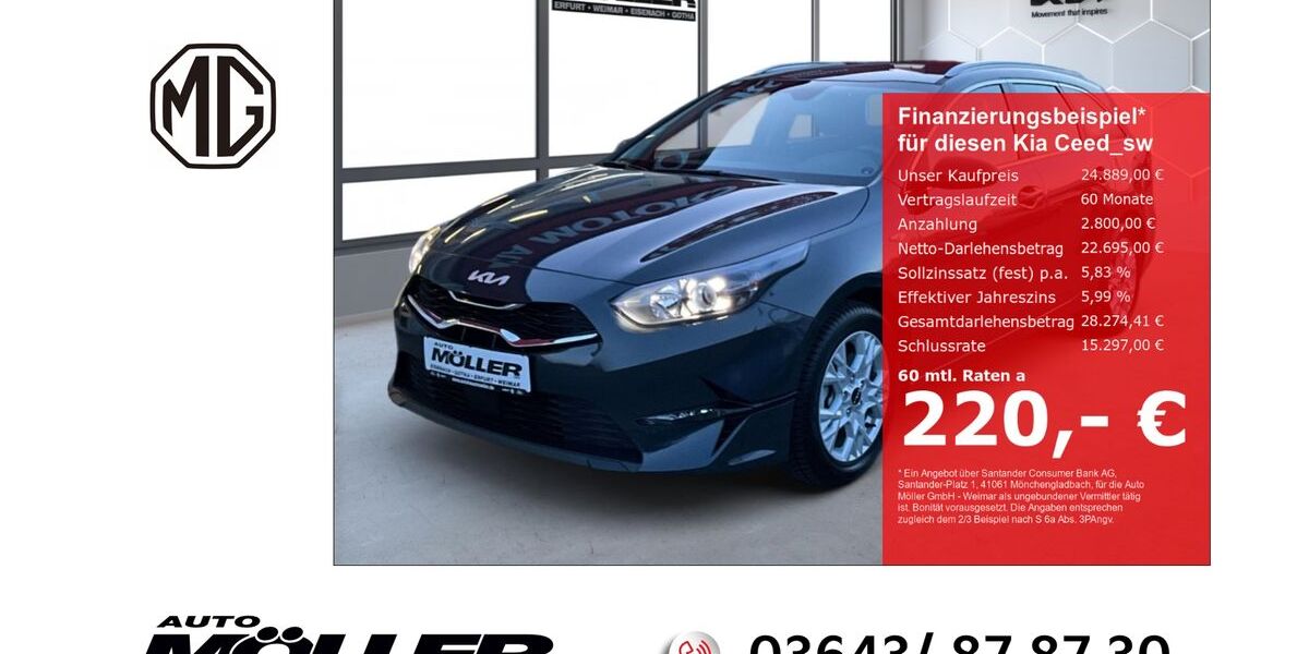 Kia ceed Sportswagon 10.672 km 24.889 &euro; Weimar 99425