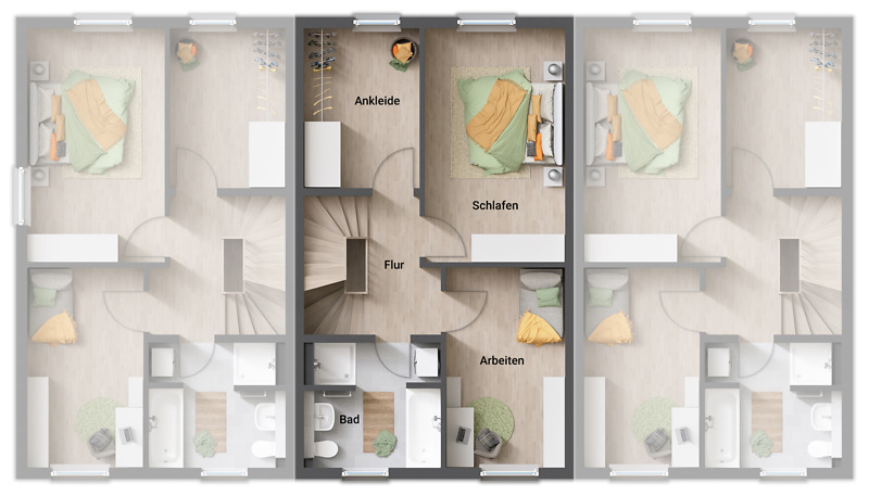 Reihenmittelhaus Erfurt Stotternheim - 5 Zimmer, 137 m&sup2;, 375.020&euro; | Angebot:25748812