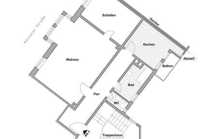 Wohnung Arnstadt - 2 Zimmer, 73 m&sup2;, 630&euro; | Angebot:25679329