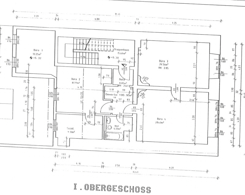 Großzügige Wohnung im Stadtzentrum 3 zimmer