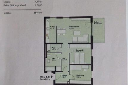 Wohnung Erfurt Johannesvorstadt - 3 Zimmer, 92 m&sup2;, 1.196&euro; | Angebot:24859578
