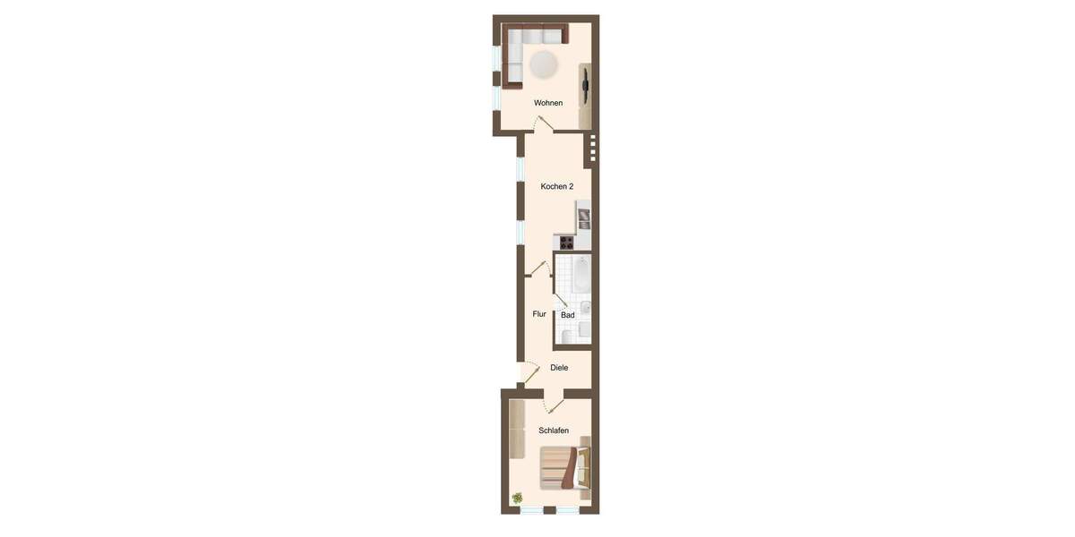 Etagenwohnung Erfurt Andreasvorstadt - 1 Zimmer, 497 m&sup2;, 900.000&euro; | Angebot:25745784