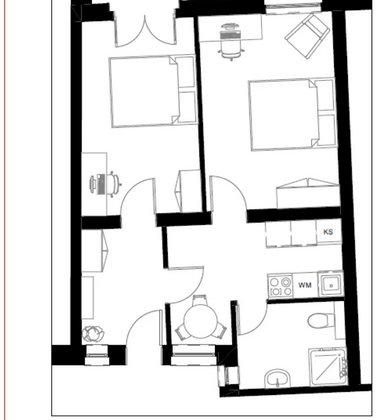 Etagenwohnung Erfurt Johannesvorstadt - 2 Zimmer, 18 m&sup2;, 455&euro; | Angebot:26058906