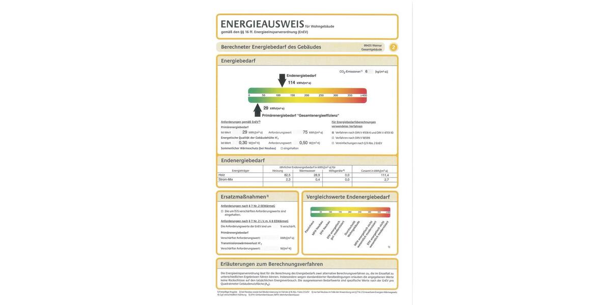 Etagenwohnung Weimar Ehringsdorf - 2 Zimmer, 62 m&sup2;, 630&euro; | Angebot:25932755