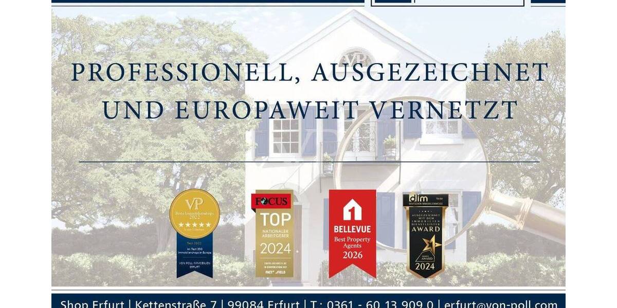 Etagenwohnung Erfurt Daberstedt - 2 Zimmer, 54 m&sup2;, 139.000&euro; | Angebot:26826156