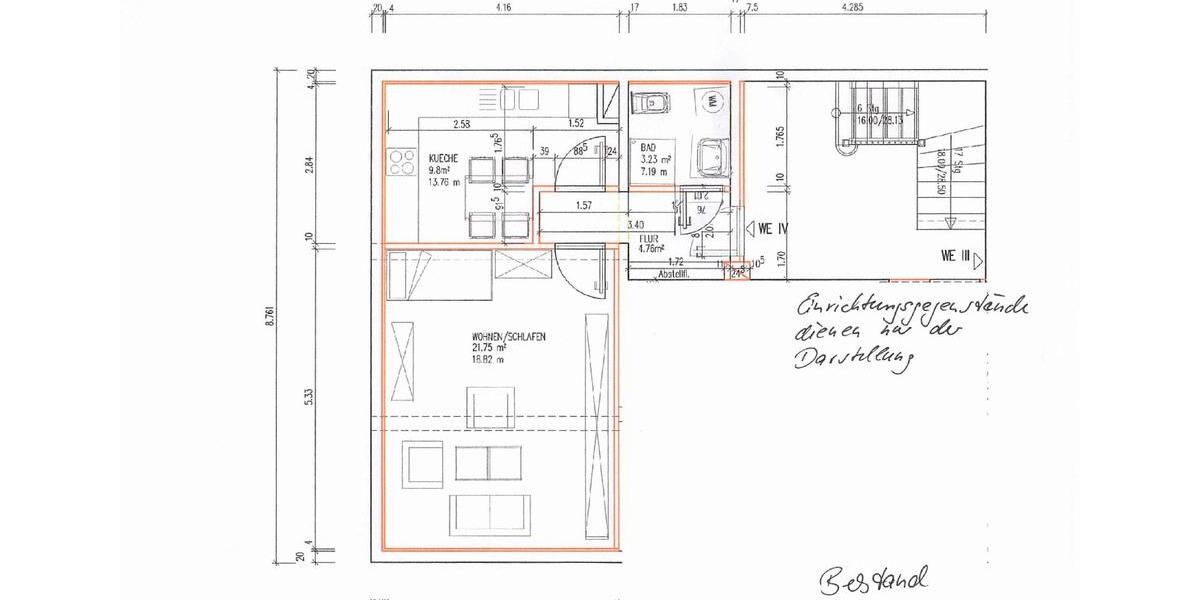 Etagenwohnung Stadtilm - 1 Zimmer, 39 m&sup2;, 173&euro; | Angebot:26165231