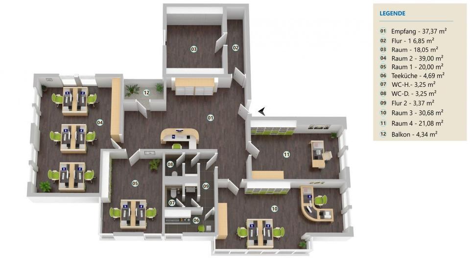 Greifen Sie nach Ihrem neuen Büro in 2026| Neues Jahr, neues Glück | Südlage zimmer