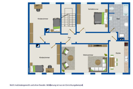 Schöne 4-Raum-Wohnung mit Einbauküche und Garage 4 zimmer