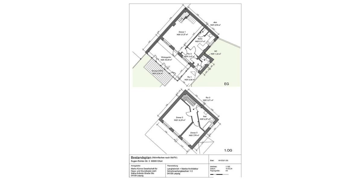 Einfamilienhaus Erfurt Johannesvorstadt - 3 Zimmer, 97 m&sup2;, 340.000&euro; | Angebot:26017852