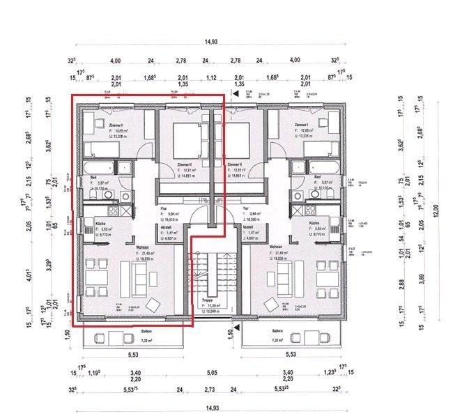 Etagenwohnung Erfurt Linderbach - 3 Zimmer, 71 m&sup2;, 846&euro; | Angebot:26250025