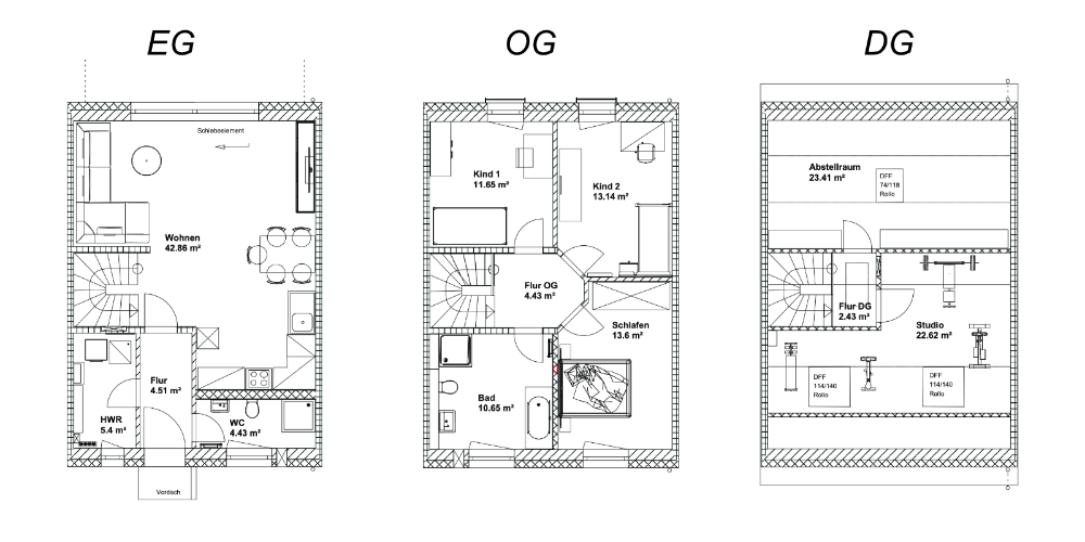 Reihenmittelhaus Erfurt Vieselbach - 5 Zimmer, 150 m&sup2;, 461.200&euro; | Angebot:25707372