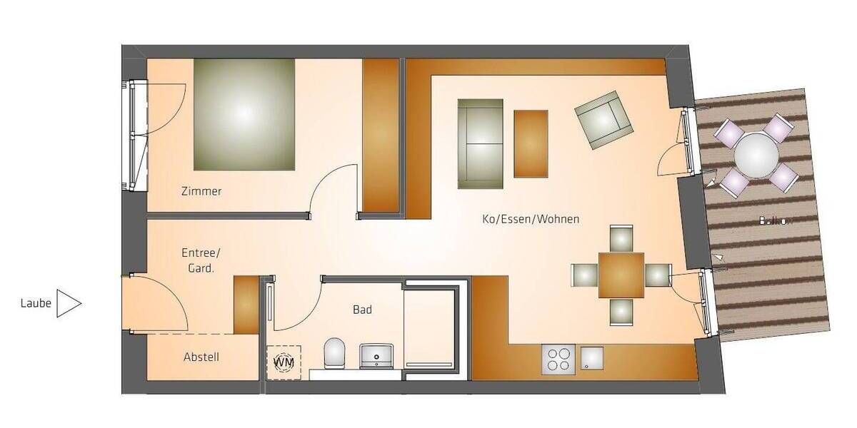 Etagenwohnung Arnstadt - 2 Zimmer, 60 m&sup2;, 750&euro; | Angebot:26816352