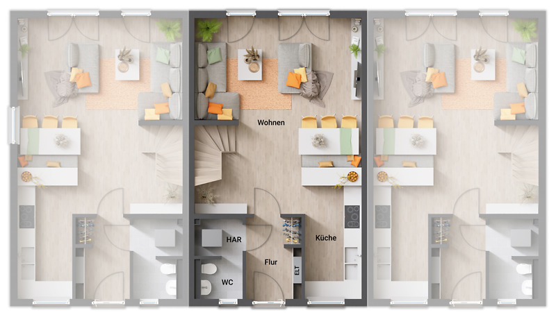 Reihenmittelhaus Erfurt Stotternheim - 5 Zimmer, 137 m&sup2;, 375.020&euro; | Angebot:25748812