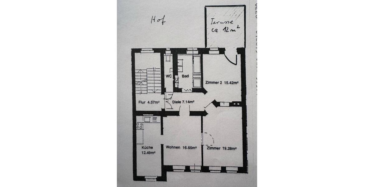Etagenwohnung Erfurt Johannesvorstadt - 3 Zimmer, 87 m&sup2;, 1.150&euro; | Angebot:24981101