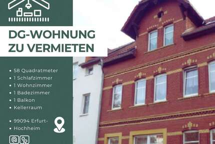 Wohnung Erfurt-Hochheim Hochheim - 2 Zimmer, 57 m&sup2;, 590&euro; | Angebot:25159091