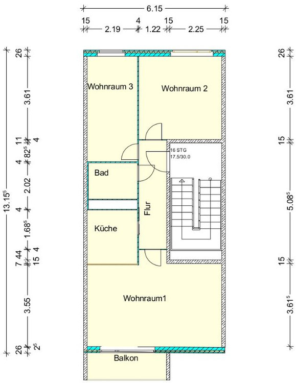 Charmante 3-Zimmer Wohnung in ruhiger Lage
