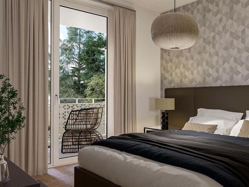 Energieeffiziente Wohnung mit Süd-Loggia | Bad mit Wanne | Smart-Home | Tiefgarage | Aufzug