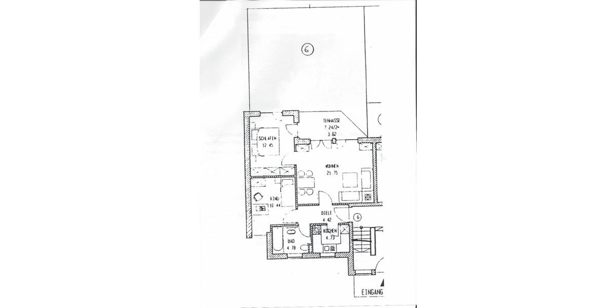 Terrassenwohnung Erfurt Daberstedt - 3 Zimmer, 59 m&sup2;, 230.000&euro; | Angebot:27114930