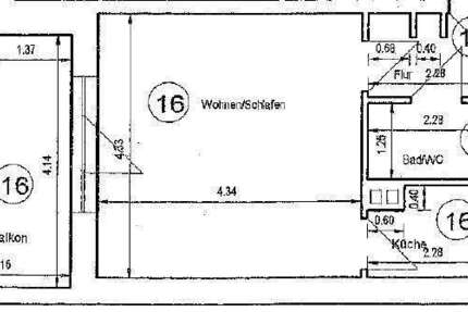 Wohnung zum Kaufen in Erfurt 86.800 € 35.25 m² 1 zimmer