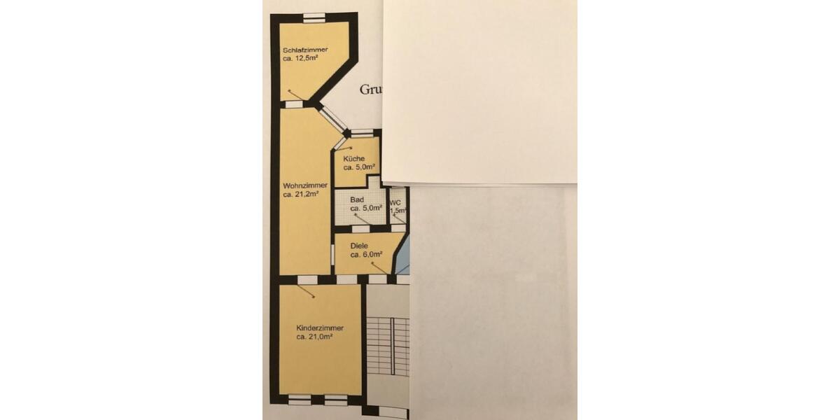 Etagenwohnung Erfurt Johannesvorstadt - 3 Zimmer, 75 m&sup2;, 675&euro; | Angebot:25219805