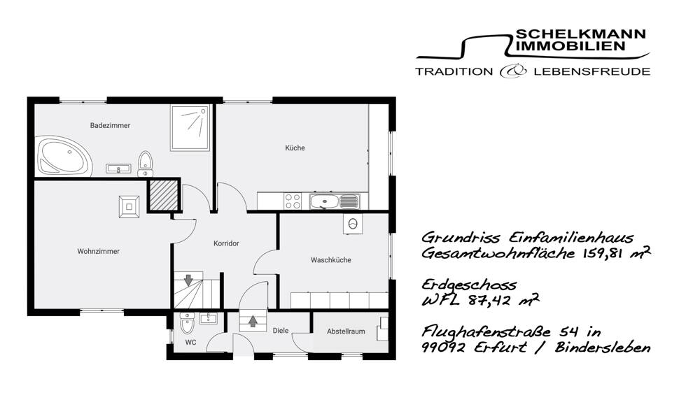 Einfamilienhaus Erfurt / Bindersleben Bindersleben - 5 Zimmer, 159 m&sup2;, 447.000&euro; | Angebot:26187864