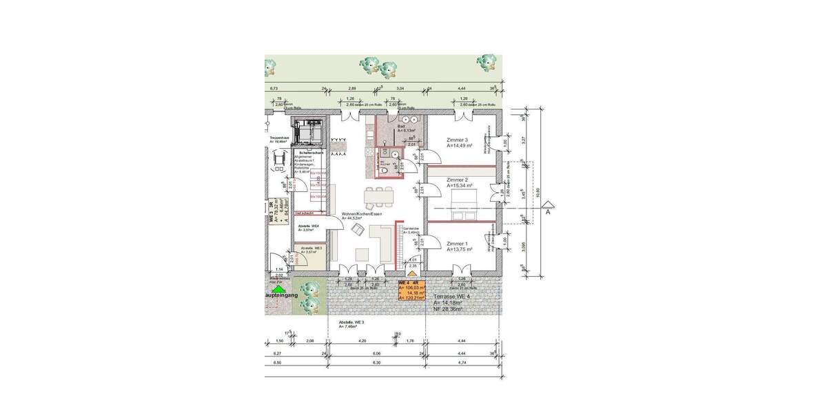 Etagenwohnung Erfurt Alach - 4 Zimmer, 120 m&sup2;, 499.000&euro; | Angebot:24451542