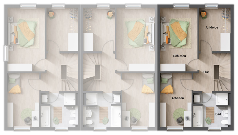 Reihenendhaus Erfurt Stotternheim - 5 Zimmer, 134 m&sup2;, 381.460&euro; | Angebot:25279302