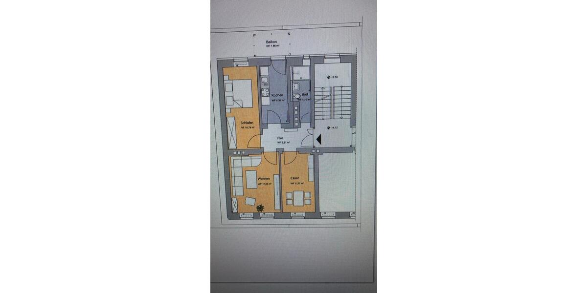 Etagenwohnung Erfurt Daberstedt - 3 Zimmer, 65 m&sup2;, 850&euro; | Angebot:26587463
