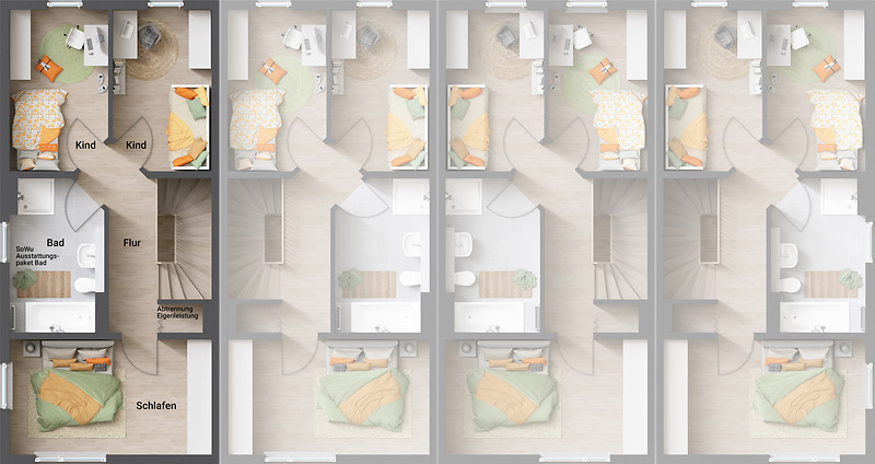 Reihenendhaus Erfurt Stotternheim - 4 Zimmer, 99 m&sup2;, 324.420&euro; | Angebot:25178125