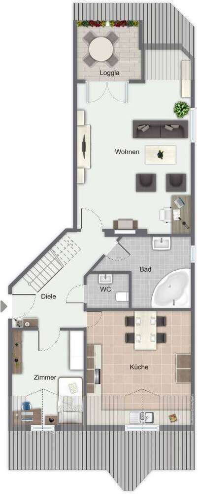 Wohnung zum Mieten in Erfurt 680 € 76 m²