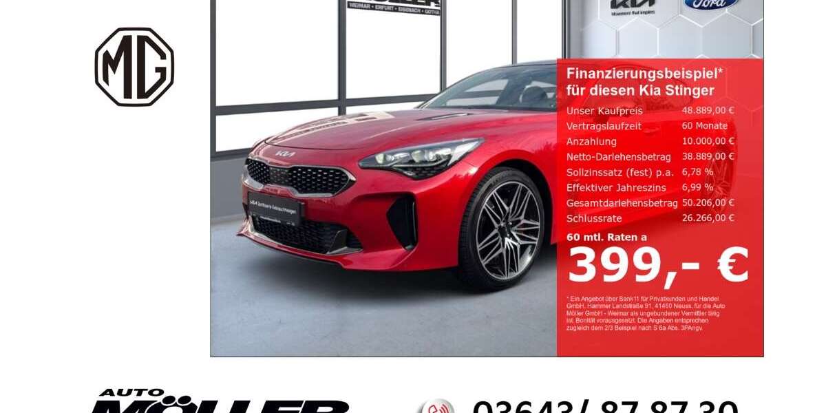 Kia Stinger 13.550 km 48.889 &euro; Weimar 99425