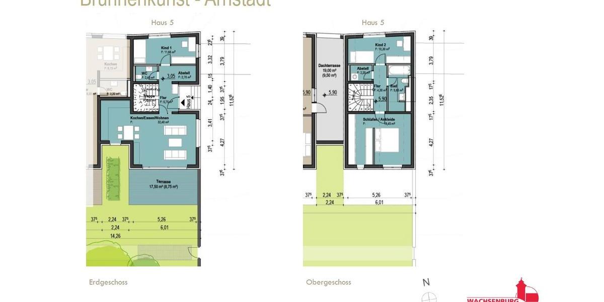 Doppelhaushälfte Arnstadt - 4 Zimmer, 106 m&sup2;, 1.390&euro; | Angebot:27624895