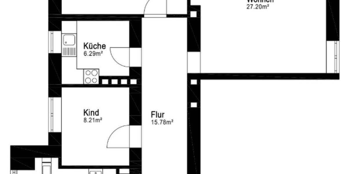 Etagenwohnung Erfurt Daberstedt - 3 Zimmer, 80 m&sup2;, 153.000&euro; | Angebot:26204620