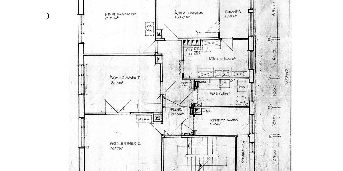 Etagenwohnung Gotha - 4 Zimmer, 110 m&sup2;, 600&euro; | Angebot:27714572