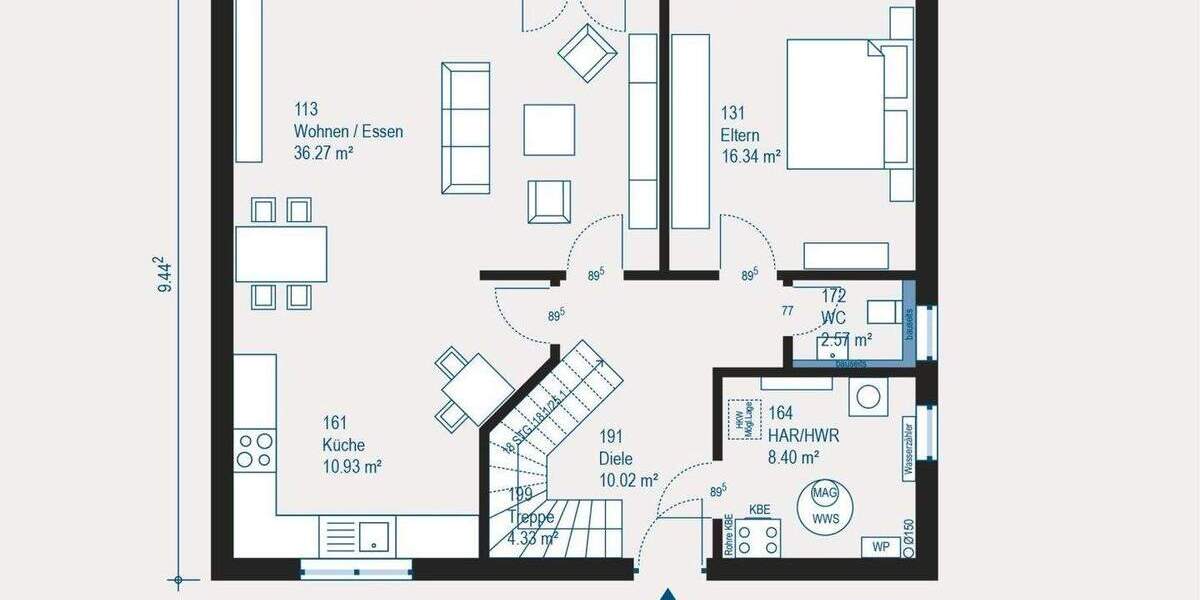 Einfamilienhaus Gotha Schönau v d Walde - 5 Zimmer, 171 m&sup2;, 500.299&euro; | Angebot:24845633
