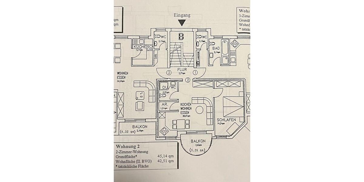 Hochparterre Erfurt Kühnhausen - 2 Zimmer, 42 m&sup2;, 88.000&euro; | Angebot:27642805