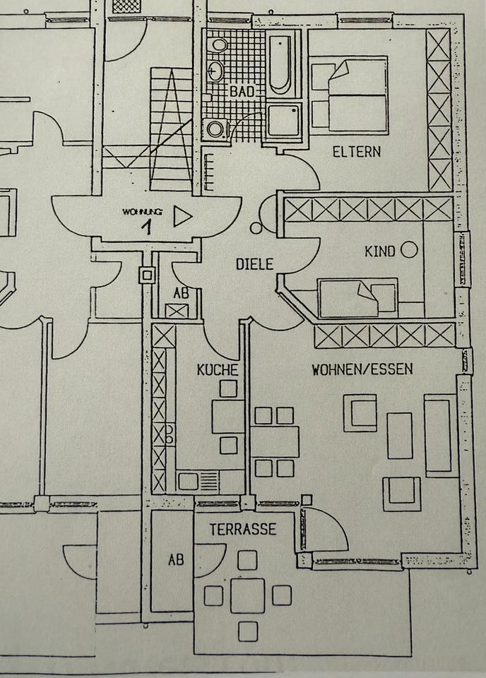 Wohnung mit Garten zimmer