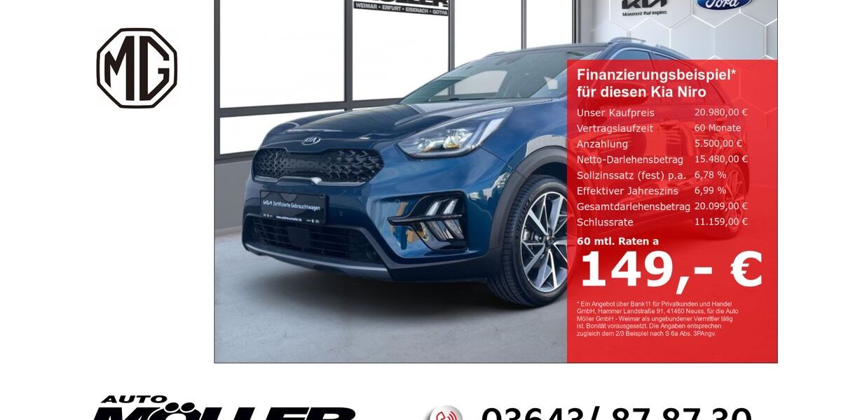 Kia Niro 49.410 km 20.980 &euro; Weimar 99425