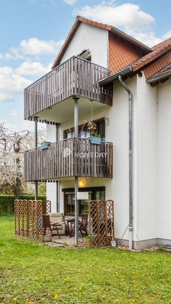 Attraktive Dachgeschoßwohnung mit 2 Zimmern, Balkon und Gartennutzung in Eischleben