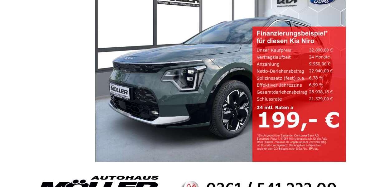 Kia Niro 3.885 km 32.890 &euro; Erfurt 99087
