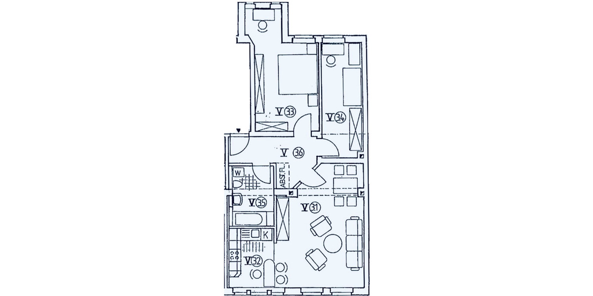 Etagenwohnung Erfurt Johannesvorstadt - 3 Zimmer, 76 m&sup2;, 142.043&euro; | Angebot:26154472