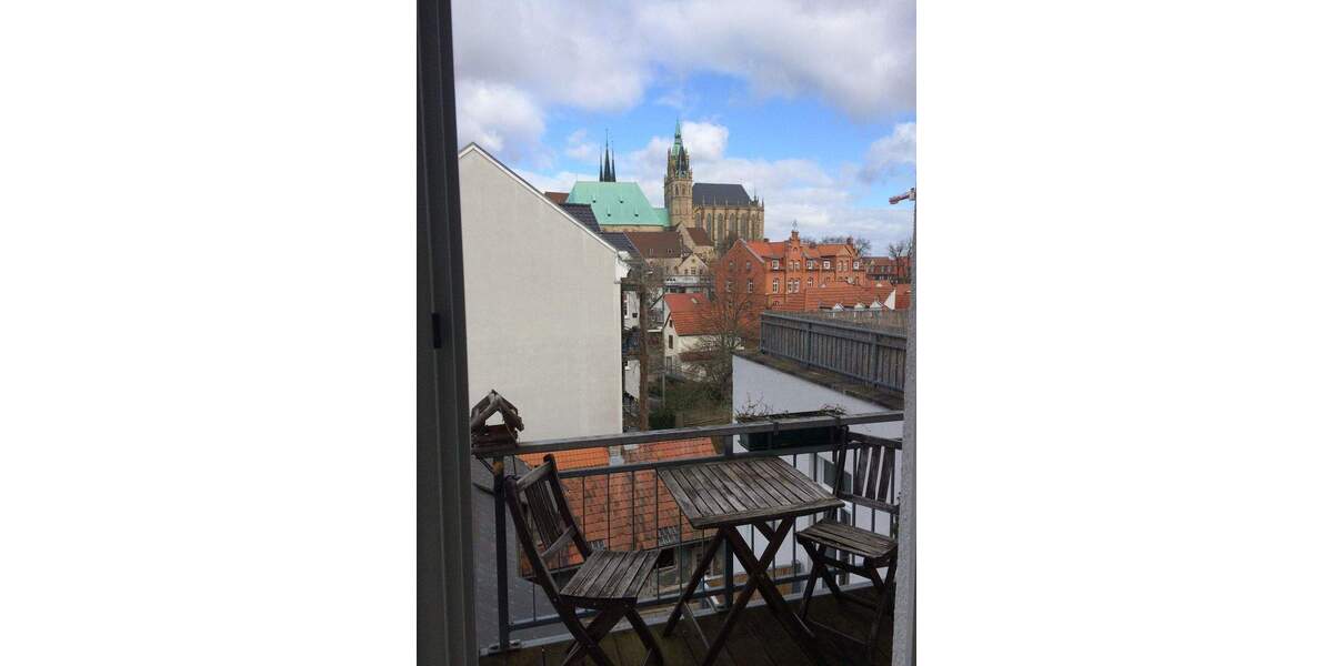 16607 +++ DOM-Blick + Balkon + 2-R-W + Erfurt-Altstadt + ab sofort +++ 2 zimmer